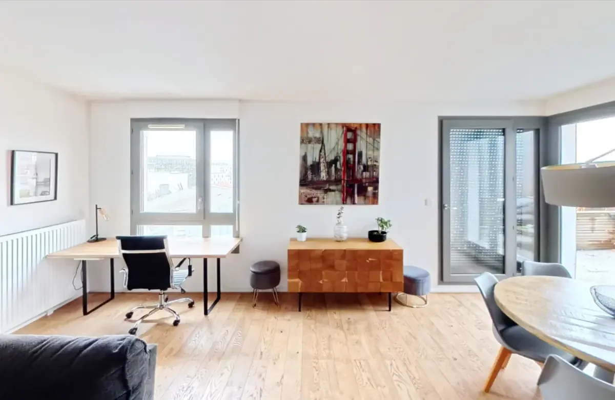 Séjour de l’appartement F3 de 70 m² à Saint-Denis